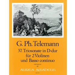 Telemann, GP: Trio Sonata 37 in D Major (TWV 42:D13)