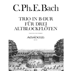 Bach, CPE Trio in B-flat Major, (Wq85)