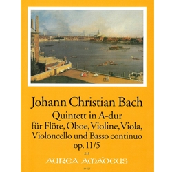 Bach, JC 6 Quintets, op. 11, v. 5: A Major