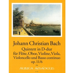 Bach, JC 6 Quintets, op. 11, v. 6: D Major