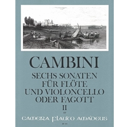 Cambini, Giuseppe: 6 Sonatas for flute and cello, vol. 2: nos. 4-6