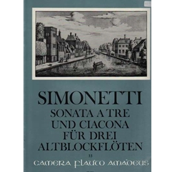 Abazis Sonata a tre e Ciacona op. 8 (Giovanni Simonetti, W. Michel)